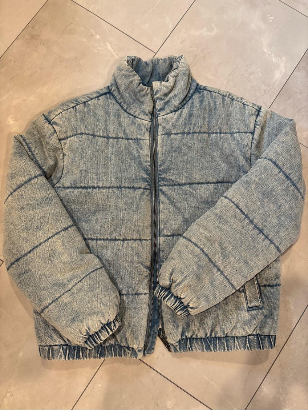 POPSUGAR Light Blue Puffer Jacket